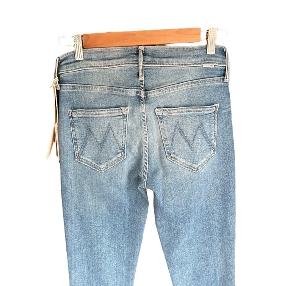 Mother - NWT The Mid Rise Dazzler Straight Ankle Fray Riding The Cliffside Sz 25 - Picture 8 of 14